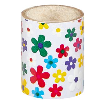 Lecenté Nail Foil Multi Color Flowers 1.5 m.