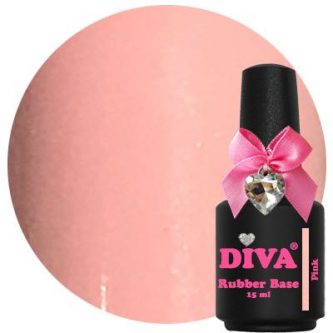 Diva Rubberbase Gellak Pink 15 ml