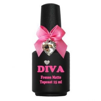 Diva Frozen Super Matte Topcoat No-Wipe 15 ml